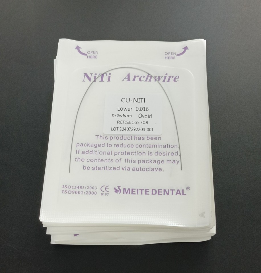 10 Sachets De Fils Orthodontiques Super élastiques Cu-NiTi ROUND - Pour Dentisterie/orthodontie