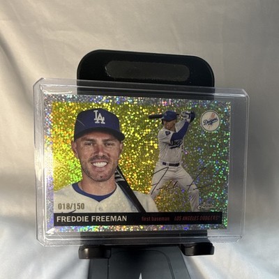 Topps 2023 Chrome Platinum Anniversary Freddie Freeman Dodgers Speckle /150 #271