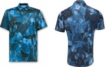 NIKE Men's 80 DriFIT Tour Ombre Print Golf Polo Shirt blue size L 37