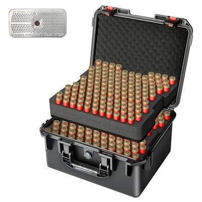 Shotgun Shell Case for 12 Gauge Ammo: 260 Rounds Waterproof