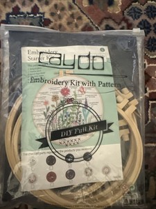 Caydo Embroidery Kit With Pattern DIY Full NIP New Gift Beginner 
