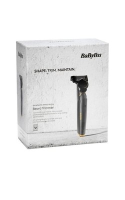 BaByliss T987U Graphite Präzisions-Barttrimmer - kabellos, 23 Längen, schwarz