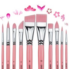 10 PCS Professional Face Paint Brush Set Body Painting Makeup Artist Tools
