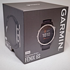 Garmin Fenix 6S Solar GPS Running Watch 42mm Argento - Difettoso (vedi descrizione)