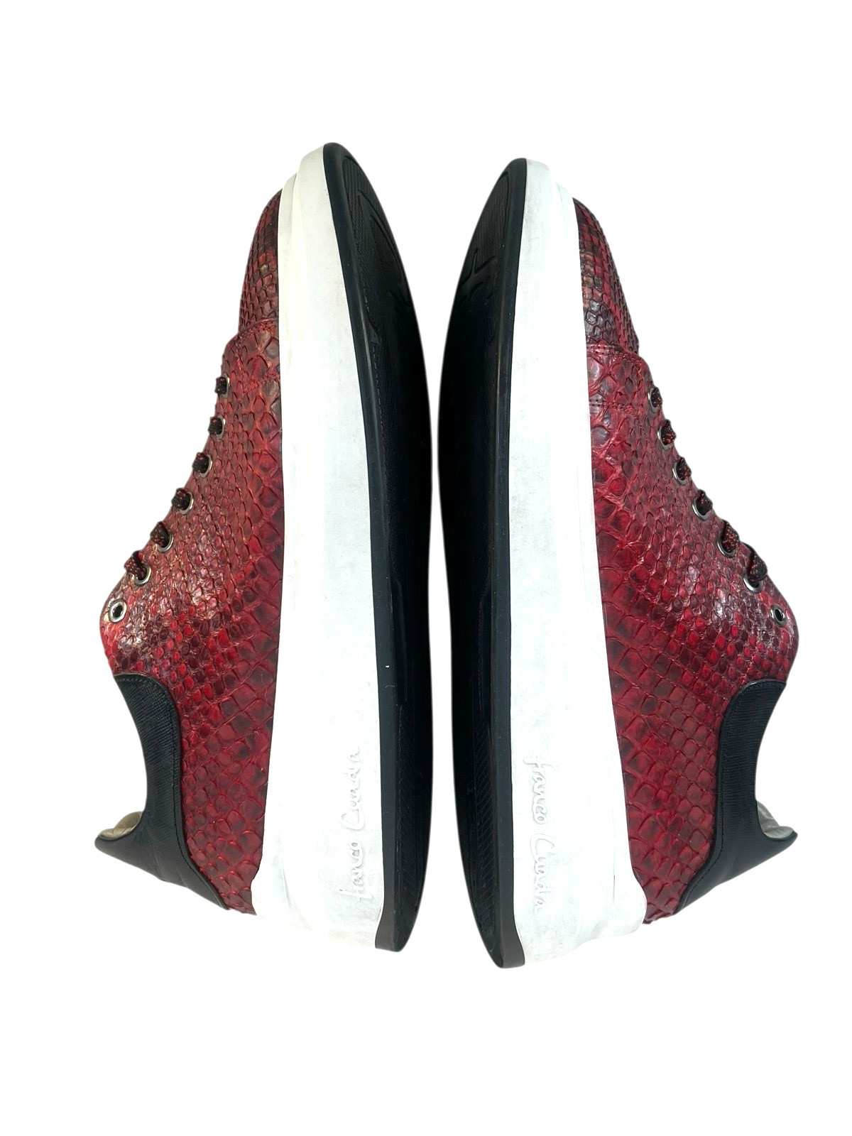 Franco Cuadra Python Leather Platform Sneakers De… - image 5