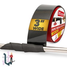 Foam Pipe Insulation Tape 3 Inch x 15 Feet Heavy-Duty AC Line Insulation Outd...