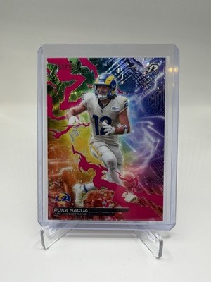 2025 Topps Resurgence Puka Nacua Circuit Breakers Magenta Surge Refractor #/299