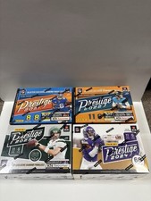 Lot of 4 NFL Panini Prestige Football Blaster Boxes New Sealed 262 CARDS 2021-24