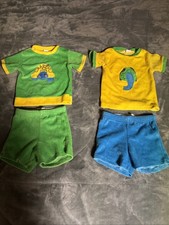 vintage kids pajama Sets 100 Acrilan Turtle Elephant