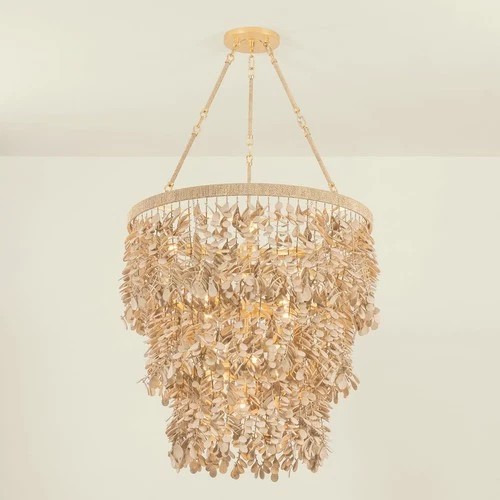 Corbett Lighting 552-30 Naxos 12 Light 30"W Waterfall Chandelier - Gold - Picture 3 of 3