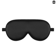 Mulberry Silk Sleep Mask - Hypoallergenic Eye Comfort for Sensitive Skin - Black