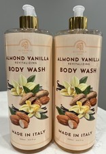  2-Pack ALCHIMIA  ALMOND VANILLA Revitalizing BODY WASH 1000ml MADE IN ITALY