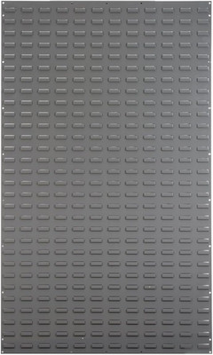Heavy Duty Wall Mount Garage Storage Louvered Panel Organizer, 36''x61'', Grey