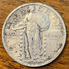 1926 STANDING LIBERTY QUARTER AU DETAILS CORRODED