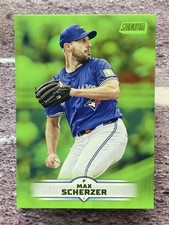 Max Scherzer 2025 Topps Stadium Club Lime Green #136 Toronto Blue Jays
