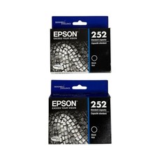 Epson 252 Standard Capacity Black Ink Cartridges Lot of 2 New Expired 05/2023