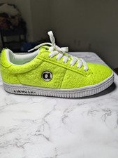 Airwalk Jim Lo ""tennis Ball" Athletic Sneakers Green/white Lace Up Rubber
