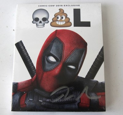 DEADPOOL BluRay Signed Ryan Reynolds SDCC 2016 Exclusive Sealed