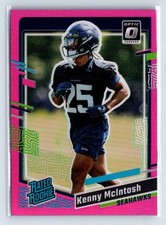 2023 Panini Donruss Optic Kenny McIntosh Optic Preview Pink Prizm Seahawks 