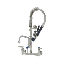 T&S Brass Eversteel Pre-Rinse Unit w/ 8" Swing Nozzle & Add-on Faucet