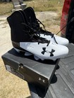 Under Armour Highlight Select D Football Cleats Black White Sz 12.0 NEW — photo 1