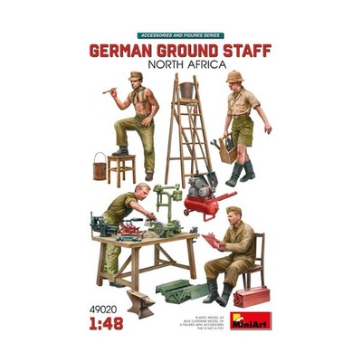 MiniArt Historical Model 1:48 German Ground Staff - North Africa New