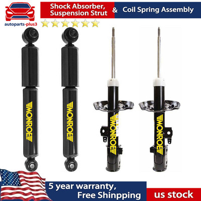 For 2010-2013 Kia Soul Front Struts & Rear Shocks Monroe Lifetime Warranty