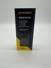 Sekonda Active Go 45mm Unisex Round Black Smartwatch Watch with Black Strap