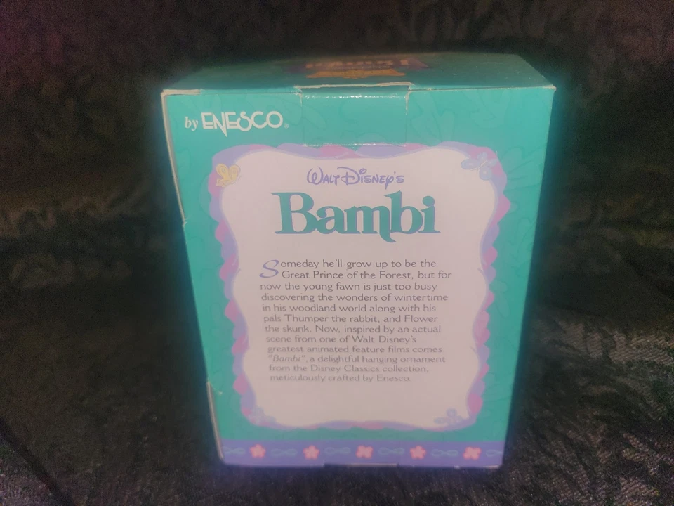 Adorno navideño vintage clásico de Disney de Enesco Bambi y Thumper Foto 3 de 3