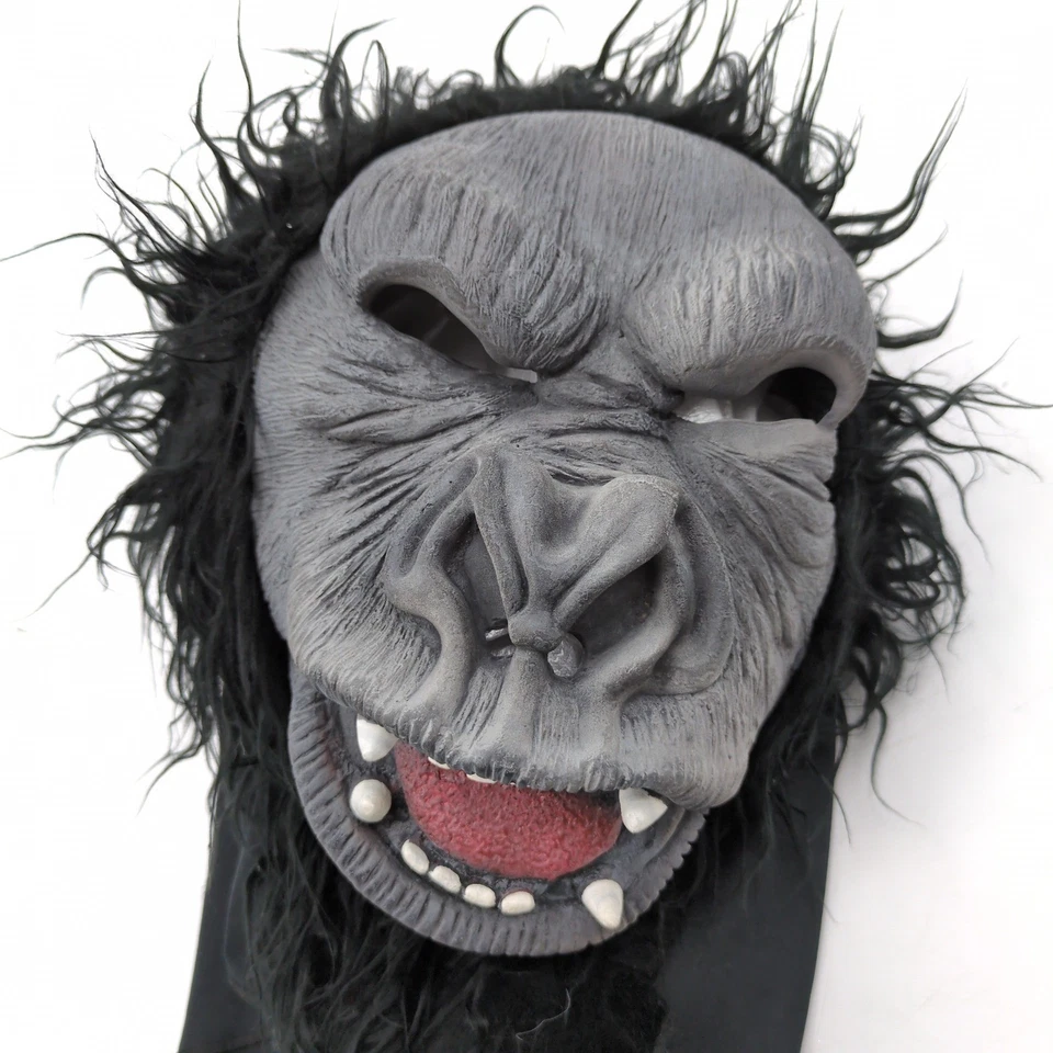 Fantasma De Colección Máscara de Gorila Disfraz Halloween Adulto Piel de Goma Mono Broma de Terror Foto 4 de 4
