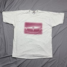 Vintage BMW Picture Otto’s West Chester PA Gray Red T Shirt Size XL Made In USA