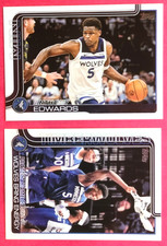 LOT of TWO     2025 TOPPS Basketball - Anthony Edwards #108 and #287