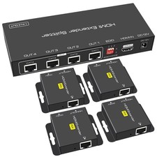 VEDINDUST HDMI Extender Splitter 1080P 60Hz Extending 165ft Length 