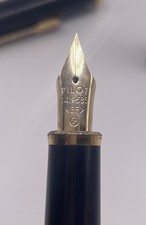 Vintage Pilot Custom Fountain Pen 14K-585 EF Nib Black Tested Japan