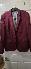 Express Innovator Slim Fit Blazer NEW Mens 44R Cotton Sateen Suit Jacket Blazer
