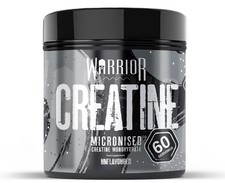 Warrior Creatine Powder, unflavoured, 300g, 60 servings.