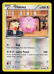Chansey 80/119 XY Phantom Forces Reverse Holo