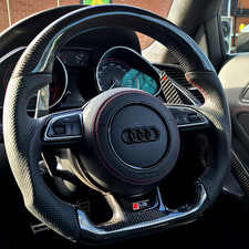 Custom Made Audi R8 Steering Wheels | Premium Flat Bottom Design | Car Dynamics