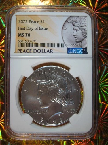 2023 U.S. Mint SILVER PEACE DOLLAR NGC MS 70 FIRST DAY OF ISSUE HIGHEST GRADE!