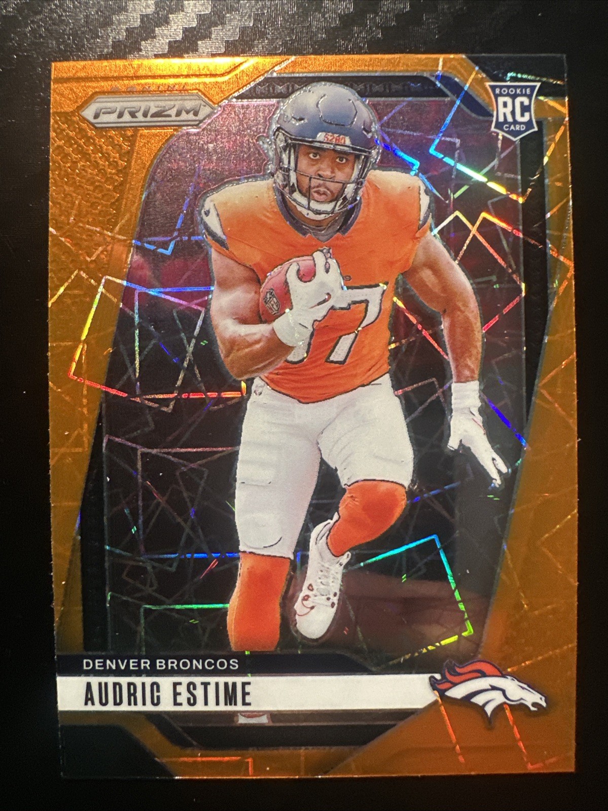 2024 Panini Prizm - Rookies Audric Estime #306 Lazer Prizm (RC) (B1)