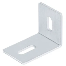 10 Pcs 3-1/8"L x 2" H x 2" W Aluminum Slotted L Angle Mounting Bracket, Heavy...