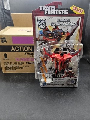 New! Transformers Generations ARMADA STARSCREAM w/ IDW COMIC BOOK Hasbro 2013 