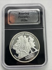 American History Silver Bullion Roaring Twenties 1oz .999 Round 43.00 per troy oz