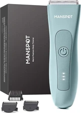 Manspot Manscape Groin & Body Hair Trimmer for Men, Electric Ball Pubic Trimmer