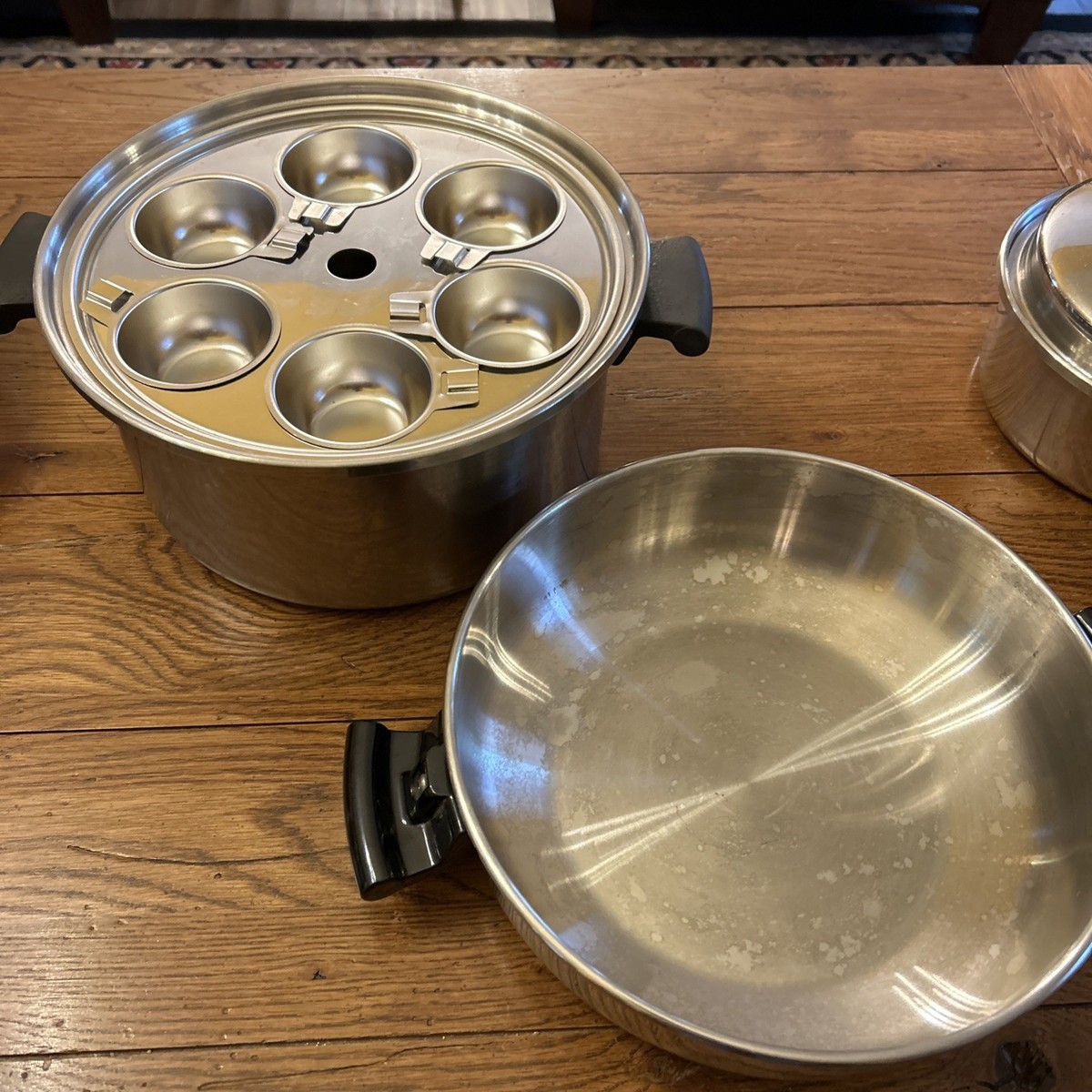 アムウェイQueen 18-8ステンレススチール セール 登場から人気沸騰】 Amway Vintage Queen Saucepans