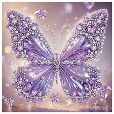 Butterfly Diamond Art Kits for Adults, Butterfly Special Shape Diamond Painting