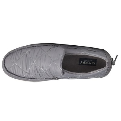 Sperry Men Gray Mixed Media Quited Moc-Slider Slip-on 
