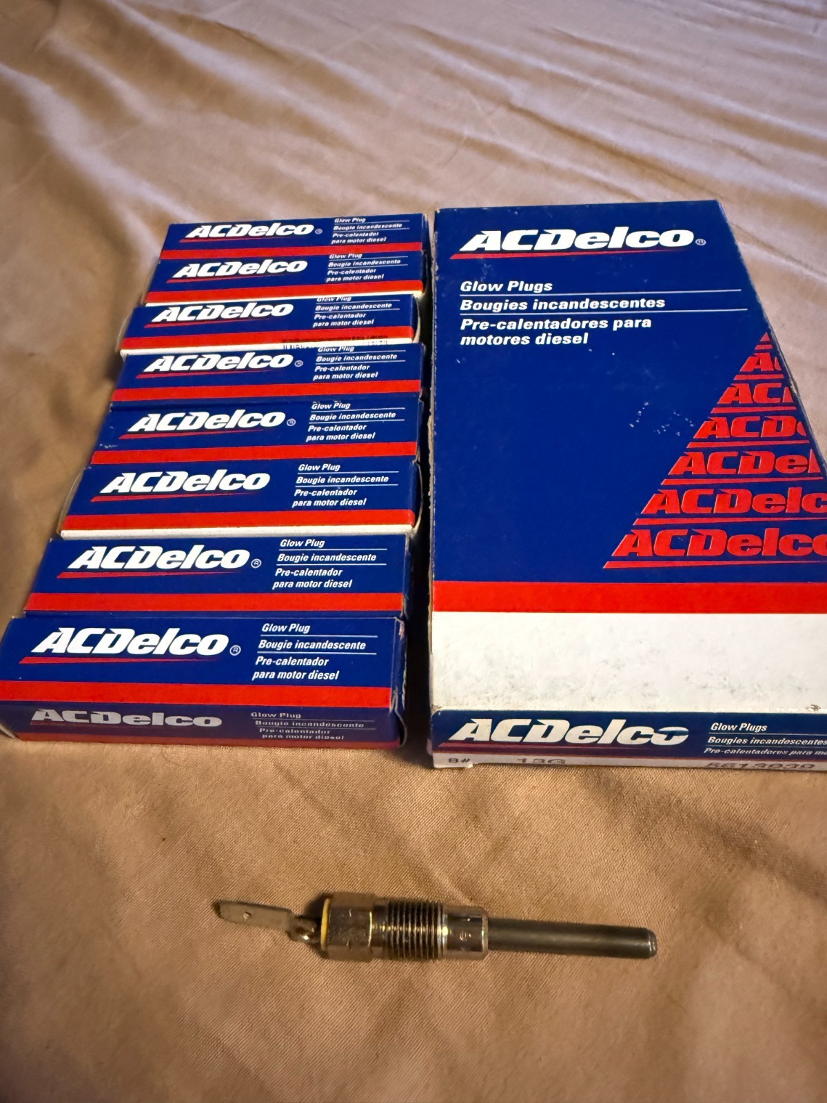 ACDelco 13G Glow Plugs Set of 8 For GM 6.2L 6.2 Diesel M1008 M1009 CUCV 5613939