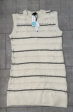 NWT SANCTUARY Textured Mod Sweater Mini Dress Beige Size Medium