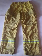 CalPia Fire Fighting Pants Large Reg Wildland Yellow Fire Fighter Made In USA